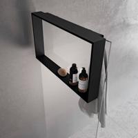 Novellini Frame hangend doucherek 60x8,5x40cm mat zwart