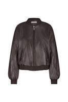 Mayte faux leather bomber - espresso - 13291