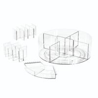 iDesign - Make-up Carrousel, Aanpasbaar, 25.4 x 8.9 cm, Transparant -