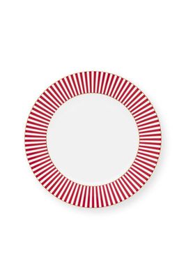 Pip Studio Royal Stripes Gebaksbord Donkerroze 17cm
