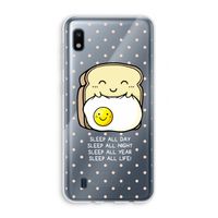 Sleep All Day: Samsung Galaxy A10 Transparant Hoesje