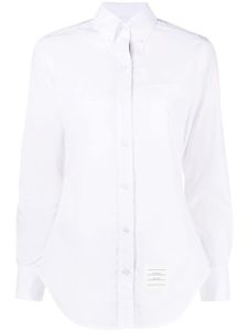 Thom Browne chemise à patch logo - Blanc