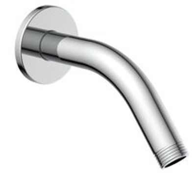 BASTIA douchearm voor wandmontage, chroom montage onder het pleistwerk lengte: ca. 14 cm ½" (Ø ca. 1,9 cm) aansluiting voor hoofddouchs tot max. 20 cm diameter ACCESSOIRES: incluis rozetten