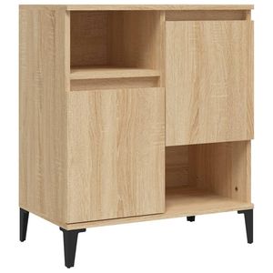 vidaXL Dressoir 60x35x70 cm bewerkt hout sonoma eikenkleurig