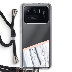 A touch of peach: Xiaomi Mi 11 Ultra Transparant Hoesje met koord