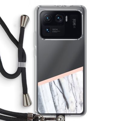 A touch of peach: Xiaomi Mi 11 Ultra Transparant Hoesje met koord