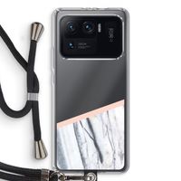 A touch of peach: Xiaomi Mi 11 Ultra Transparant Hoesje met koord