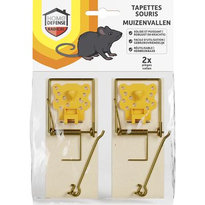 Home Defense® Muizenvallen Hout 2 stuks - HDSOU