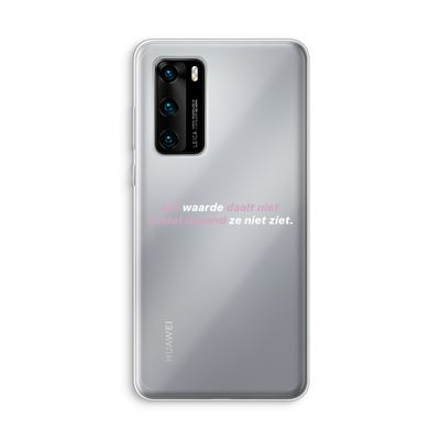 uw waarde daalt niet: Huawei P40 Transparant Hoesje