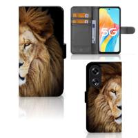 OPPO Reno8 T 5G | Telefoonhoesje | Met pasjeshouder | Leeuw