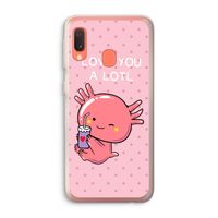 Love You A Lotl: Samsung Galaxy A20e Transparant Hoesje