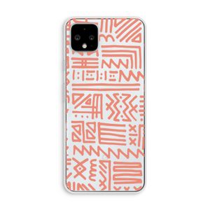 Marrakech Pink: Pixel 4 XL Transparant Hoesje