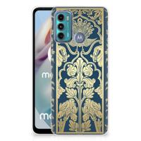 Motorola Moto G60 | TPU Case | Beige Flowers