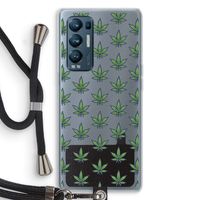 Weed: Oppo Find X3 Neo Transparant Hoesje met koord