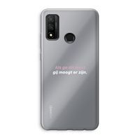 gij moogt er zijn: Huawei P Smart (2020) Transparant Hoesje