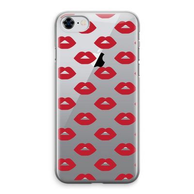 Lips: iPhone 8 Transparant Hoesje