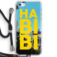 Habibi Majorelle : iPhone 5 / 5S / SE Transparant Hoesje met koord