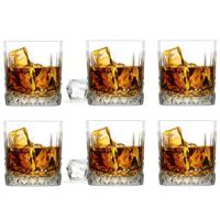 Glasmark Whiskeyglazen - 6x - Diamond - 280 ml - glas - waterglazen - Whiskeyglazen - thumbnail