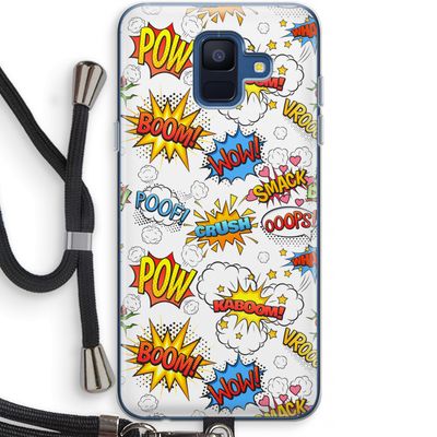 Pow Smack: Samsung Galaxy A6 (2018) Transparant Hoesje met koord