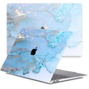 Lunso MacBook Pro 13 inch M1/M2 (2020-2022) cover hoes - case - Marble Ariel
