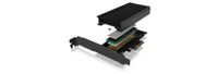 ICY BOX IB-PCI214M2-HSL interfacekaart/-adapter Intern M.2 - thumbnail
