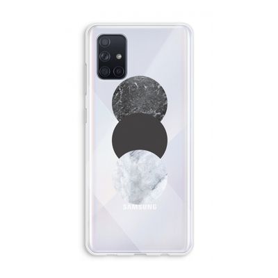 Marmeren cirkels: Galaxy A71 Transparant Hoesje