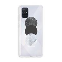Marmeren cirkels: Galaxy A71 Transparant Hoesje Marmeren cirkels: Galaxy A71 Transparant Hoesje