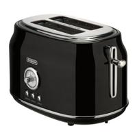 Bourgini broodrooster retro toaster black