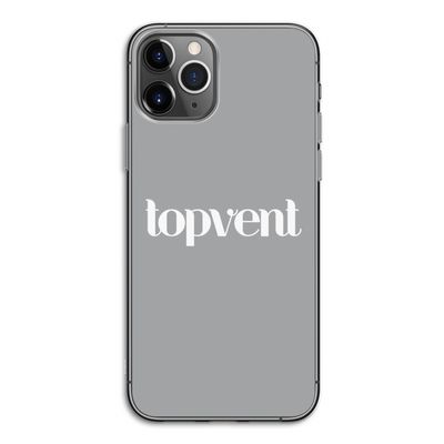 Topvent Grijs Wit: iPhone 11 Pro Transparant Hoesje