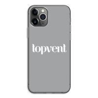 Topvent Grijs Wit: iPhone 11 Pro Transparant Hoesje