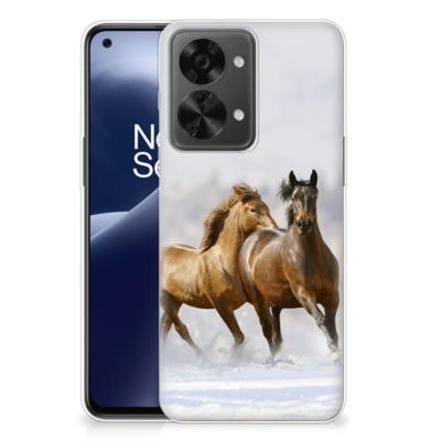 OnePlus Nord 2T | TPU Hoesje | Paarden