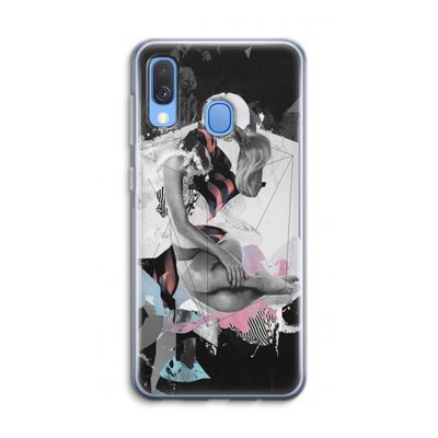 Camouflage de sommeil: Samsung Galaxy A40 Transparant Hoesje