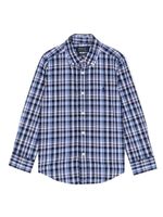 POLO RALPH LAUREN KIDS chemise à carreaux - Bleu