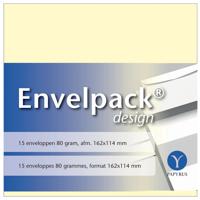 Envelop papyrus envelpack c6 114x162mm ivoor | 10 stuks