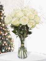 Kerstboeket wit-goud