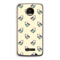 Vogeltjes: Motorola Moto Z Force Transparant Hoesje Vogeltjes: Motorola Moto Z Force Transparant Hoesje