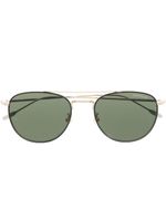 Montblanc lunettes de soleil MB0211S à monture aviateur - Or Montblanc lunettes de soleil MB0211S à monture aviateur - Or