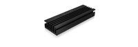 ICY BOX IB-M2HS-70 SSD (solid-state drive) Koelplaat/radiatoren Zwart 1 stuk(s) - thumbnail