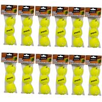 Sportx Tennisballen - 36x - geel - rubber/katoen - standaard formaat - buitenspeelgoed