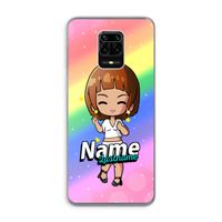 Chibi Maker vrouw: Xiaomi Redmi Note 9 Pro Transparant Hoesje