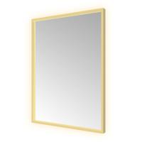 Spiegel Hotbath &MORE 80x60 cm LED-Verlichting Spiegelverwarming Rechthoek Geborsteld Messing PVD
