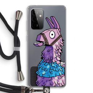 Lama: Samsung Galaxy A72 5G Transparant Hoesje met koord