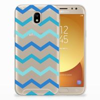 Samsung Galaxy J5 2017 TPU bumper Zigzag Blauw