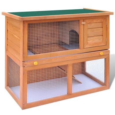Buitenkonijnenhok voor kleine huisdieren, 1 deur, hout