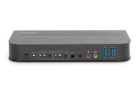 Digitus DS-12850 KVM-switch 2 + 2 poorten DisplayPort, HDMI Afstandsbediening, Toetsenbord 4096 x 2160 Pixel - thumbnail