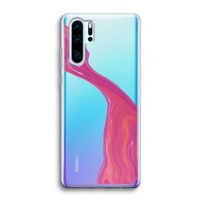 Paarse stroom: Huawei P30 Pro Transparant Hoesje