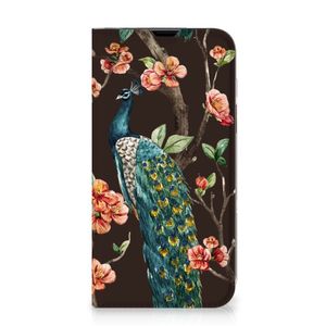 iPhone 13 Hoesje maken Pauw met Bloemen