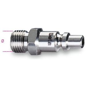 Beta 1916i insteeknippel cilindrisch voor pompnippel compressor 1/4"