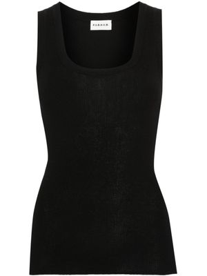 P.A.R.O.S.H. débardeur en maille fine nervurée - Noir