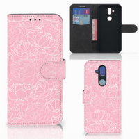 Nokia 8.1 Hoesje White Flowers - thumbnail